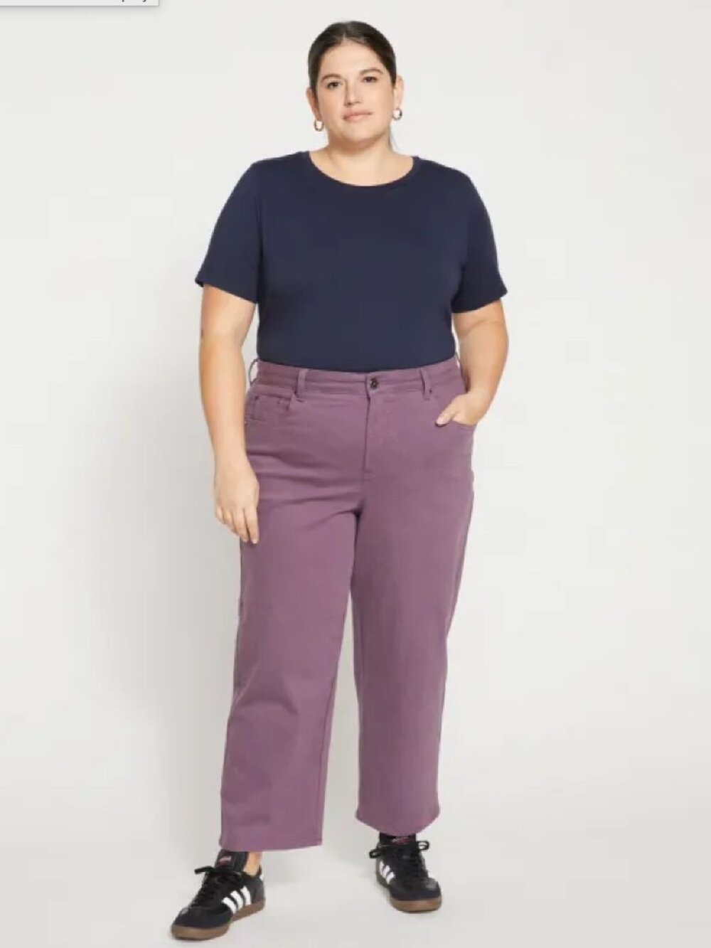 Universal Standard Etta High-Rise Straight Leg Jeans Purple Size 16 NWT